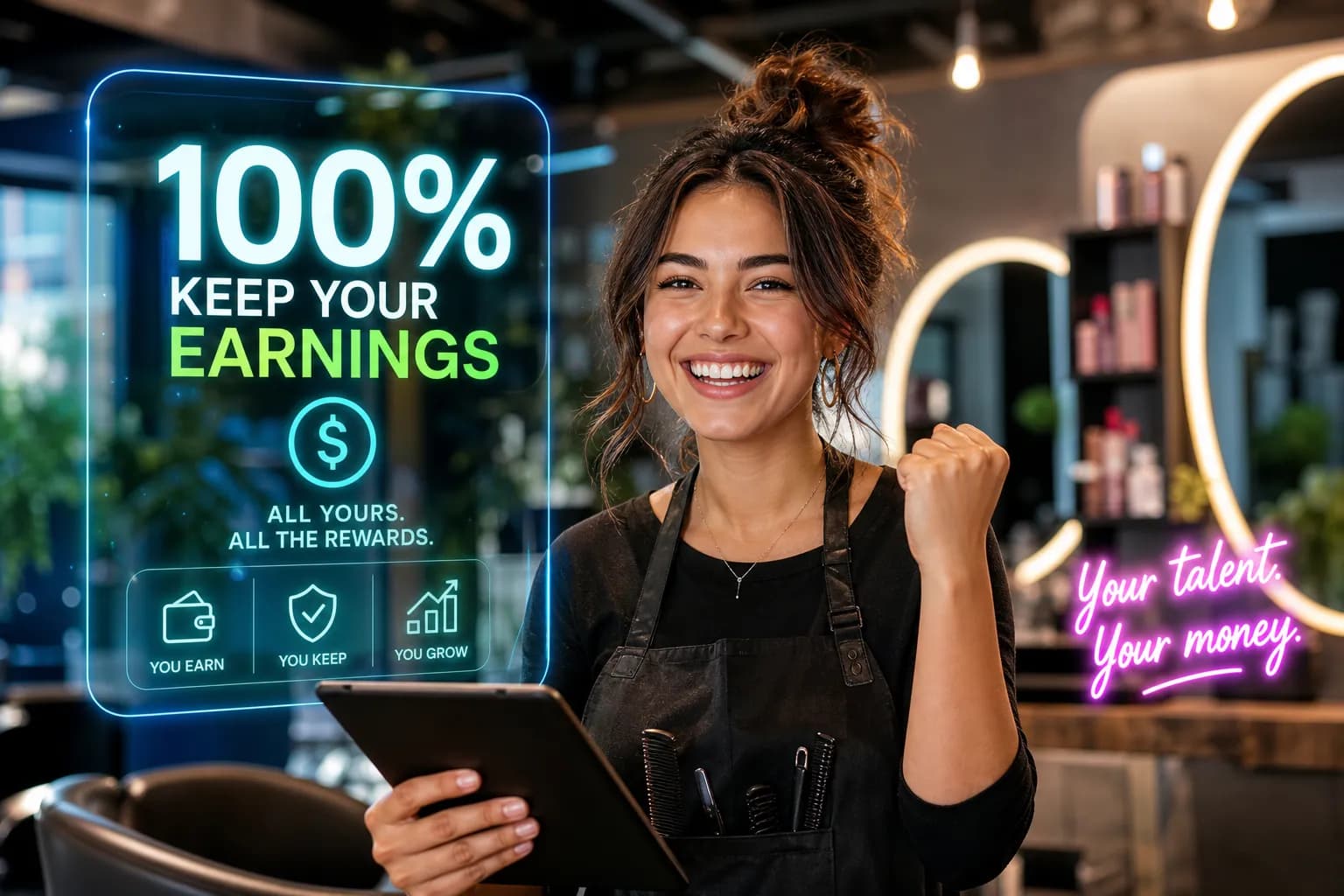 How to keep 100% of your salon earnings as a stylist