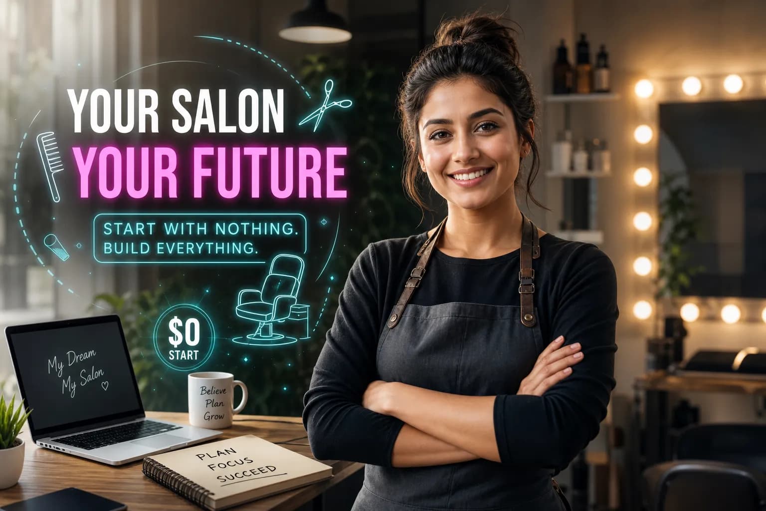 How to start your own salon business with no money