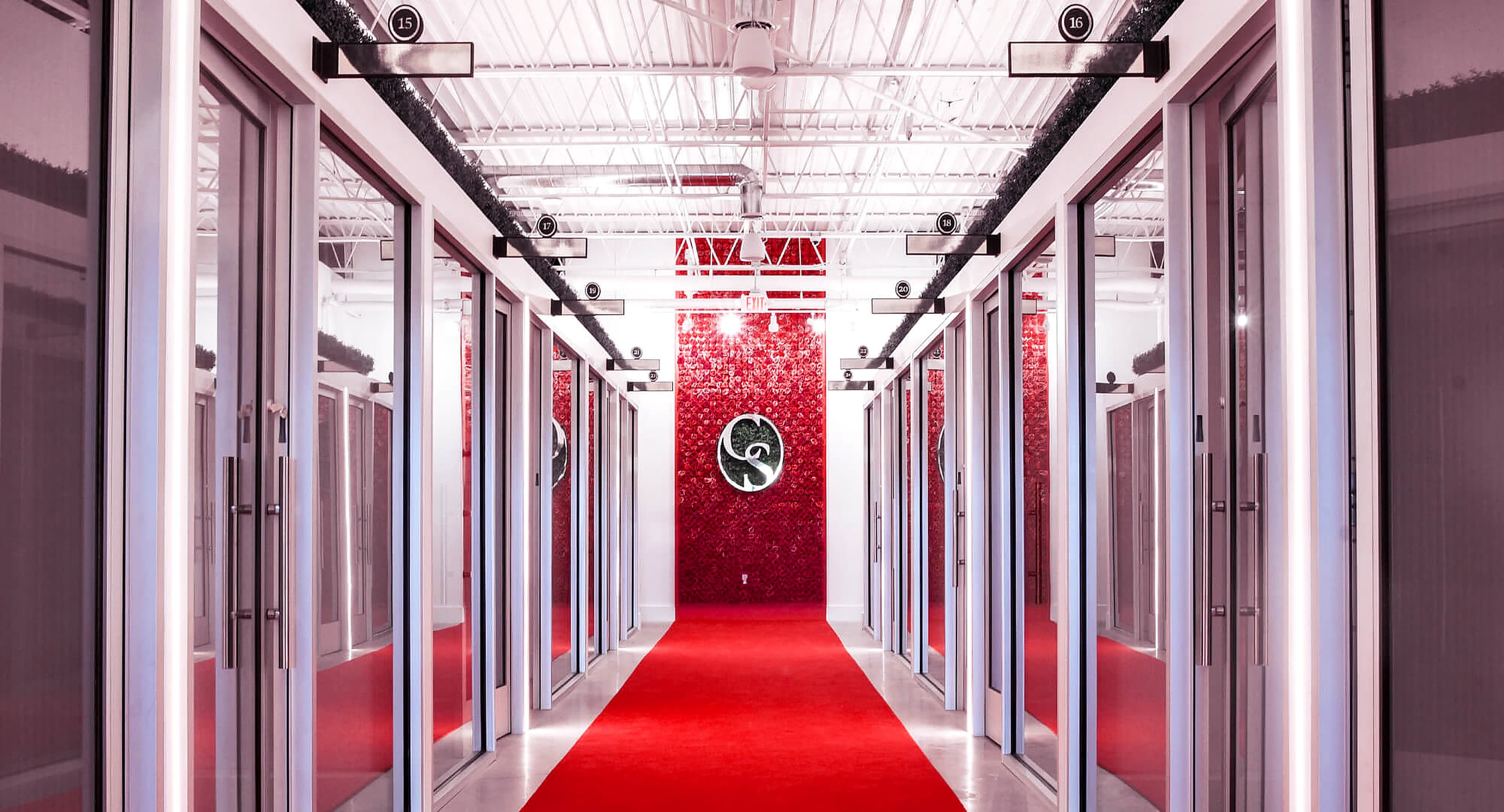 Cosmo Salon Studios Troy hallway of private suites