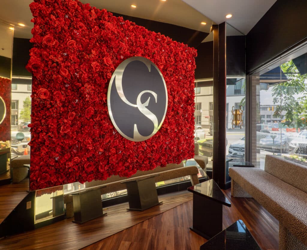Entrance and reception atmosphere at a Cosmo Salon Studios location