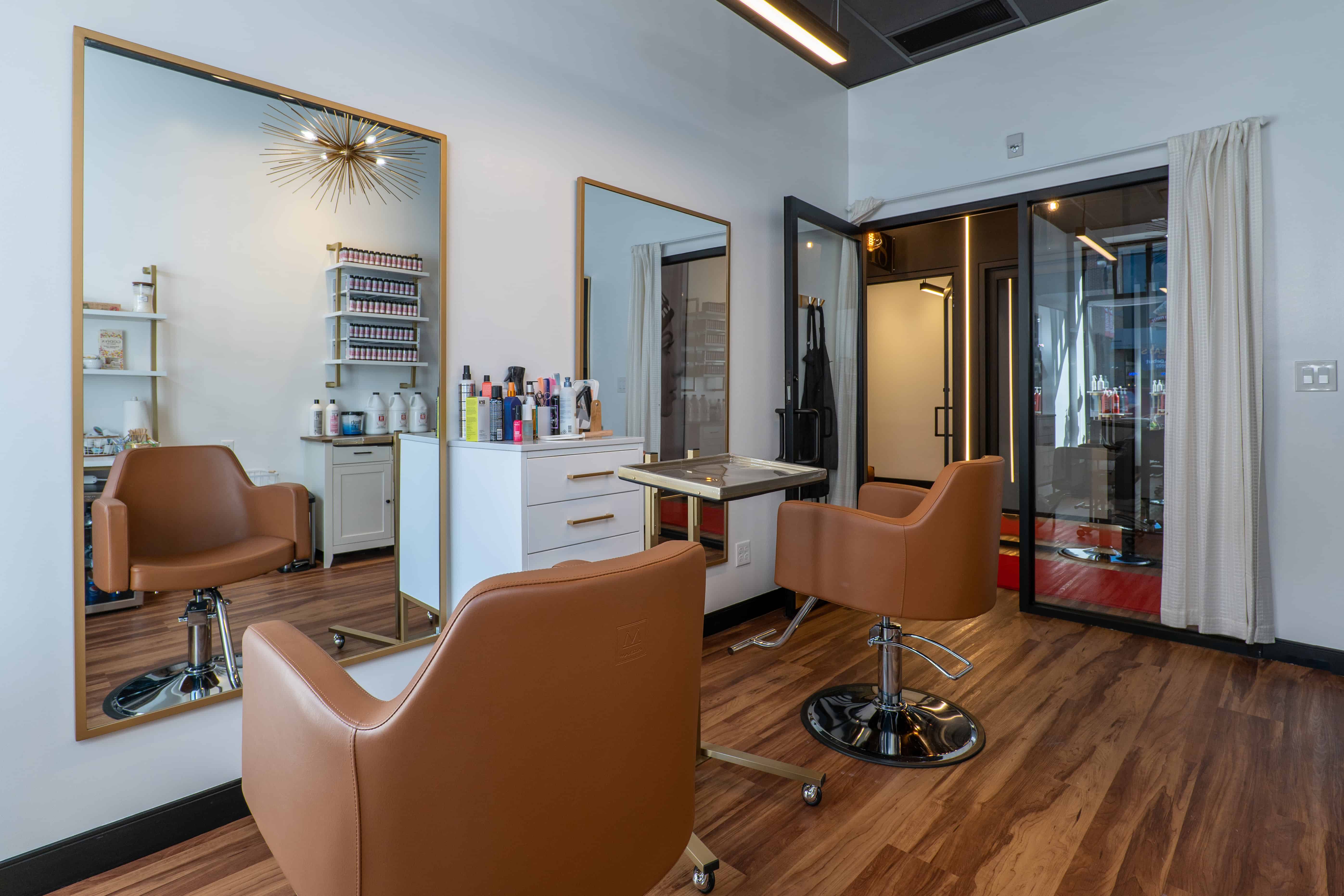 Styled Cosmo salon suite interior